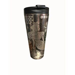 Starbucks Stainless Steel Mermaid Tumbler With Lid 16 Oz brown  2017